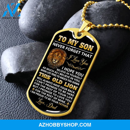 Son - Proud Of You - Military Necklace