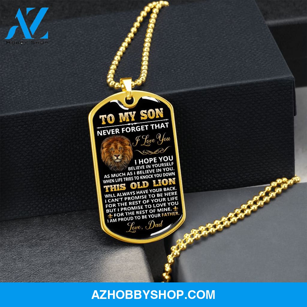 Son - Proud Of You - Military Necklace
