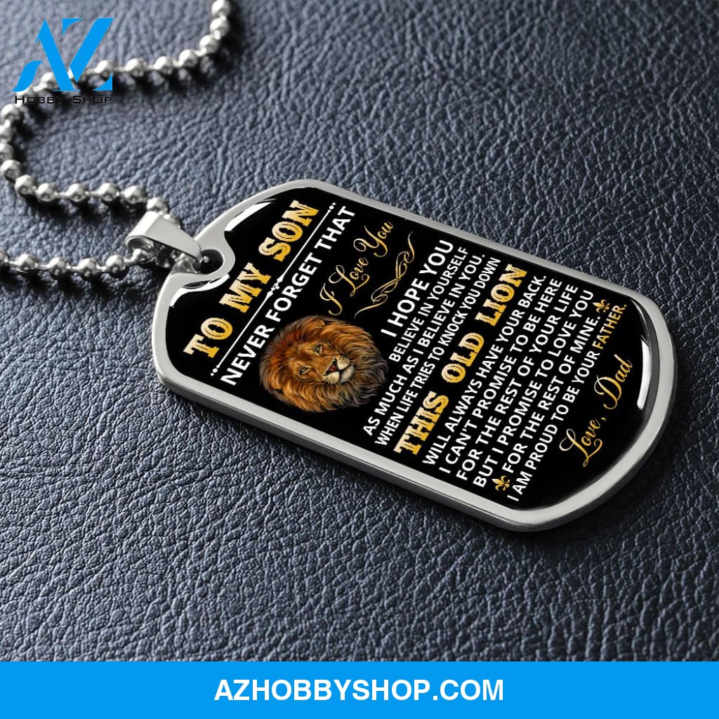 Son - Proud Of You - Military Necklace
