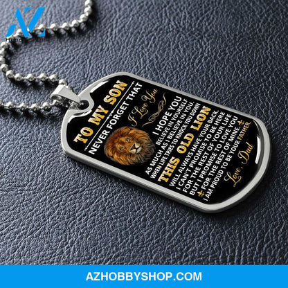 Son - Proud Of You - Military Necklace