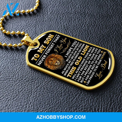 Son - Proud Of You - Military Necklace