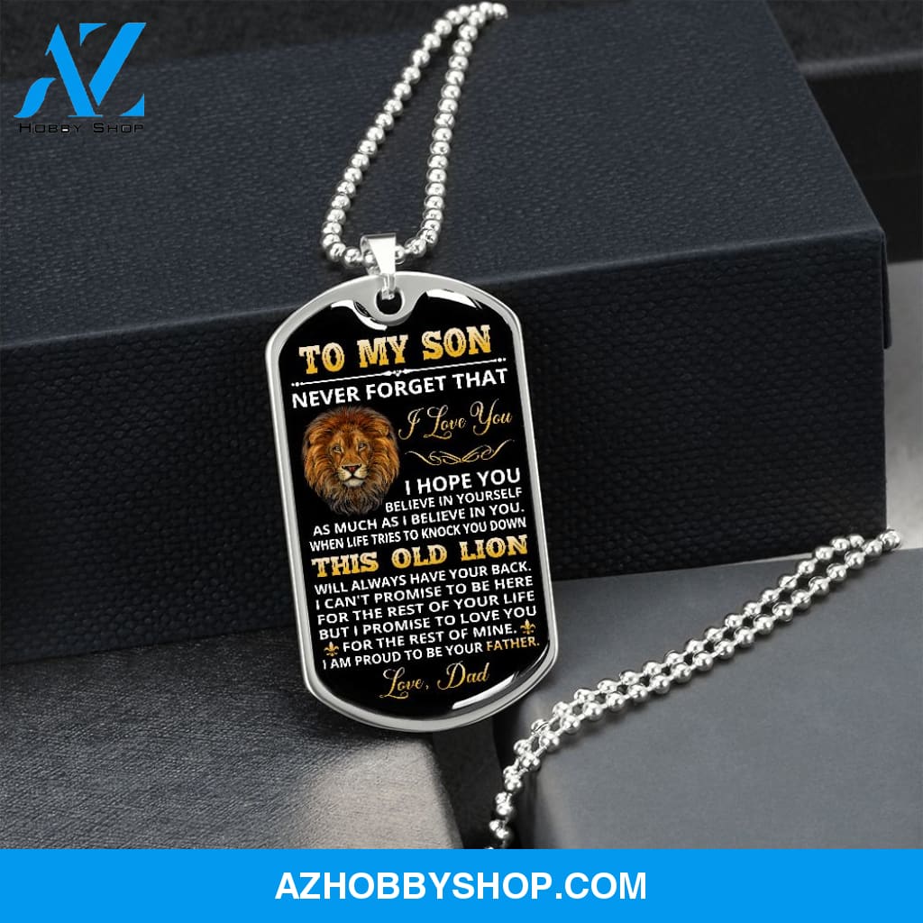 Son - Proud Of You - Military Necklace
