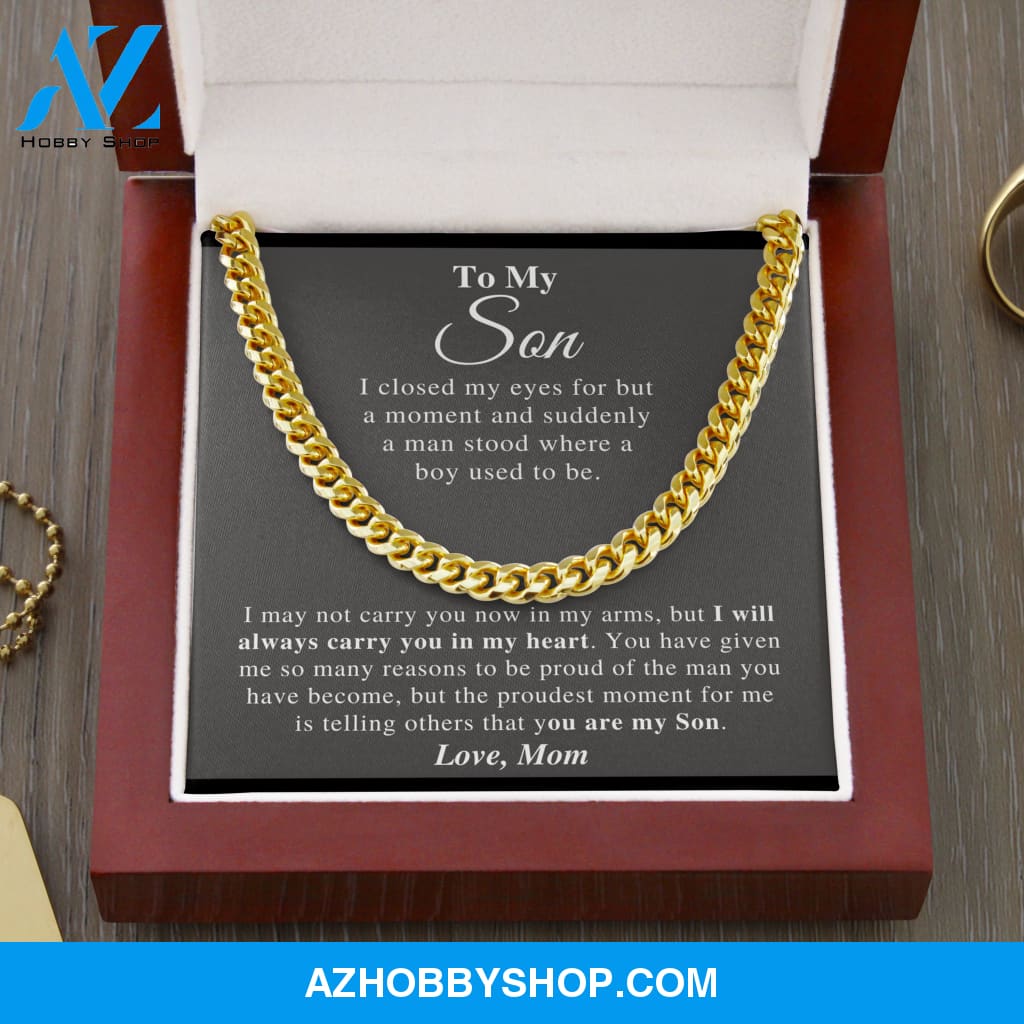 Son - Proudest Moment - Cuban Link Chain