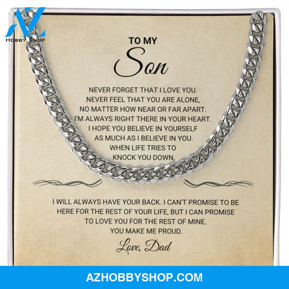Son - You Make Me Proud - Cuban Link Chain