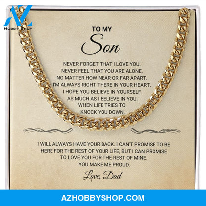 Son - You Make Me Proud - Cuban Link Chain