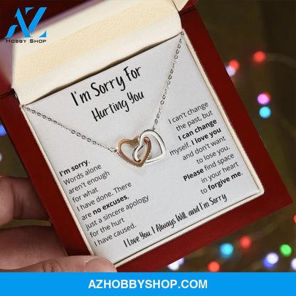 Sorry Forgive Me Apology Love Knot Necklace