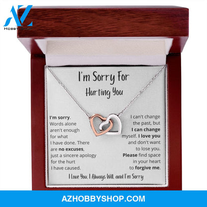 Sorry Forgive Me Apology Love Knot Necklace