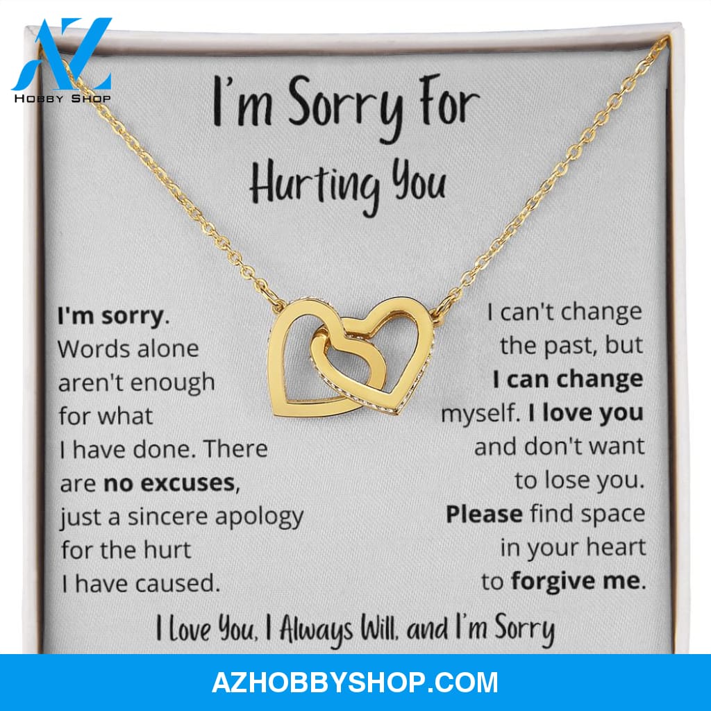 Sorry Forgive Me Apology Love Knot Necklace