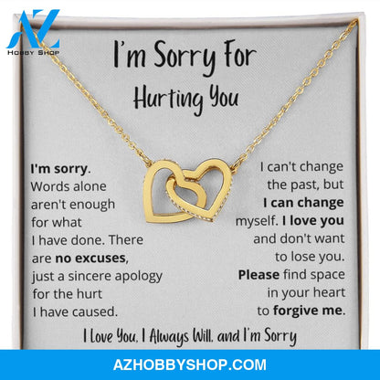 Sorry Forgive Me Apology Love Knot Necklace