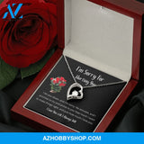 Sorry Forgive Me Apology love Necklace