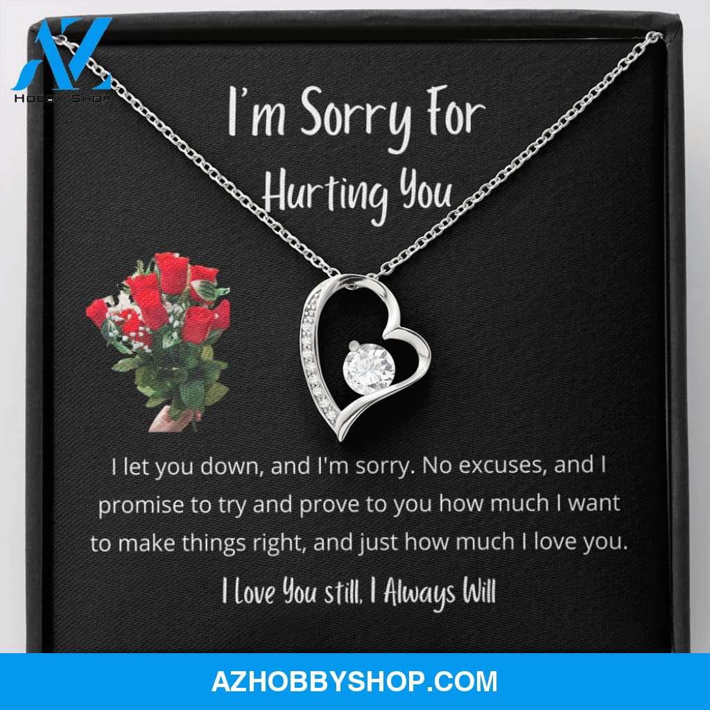 Sorry Forgive Me Apology love Necklace