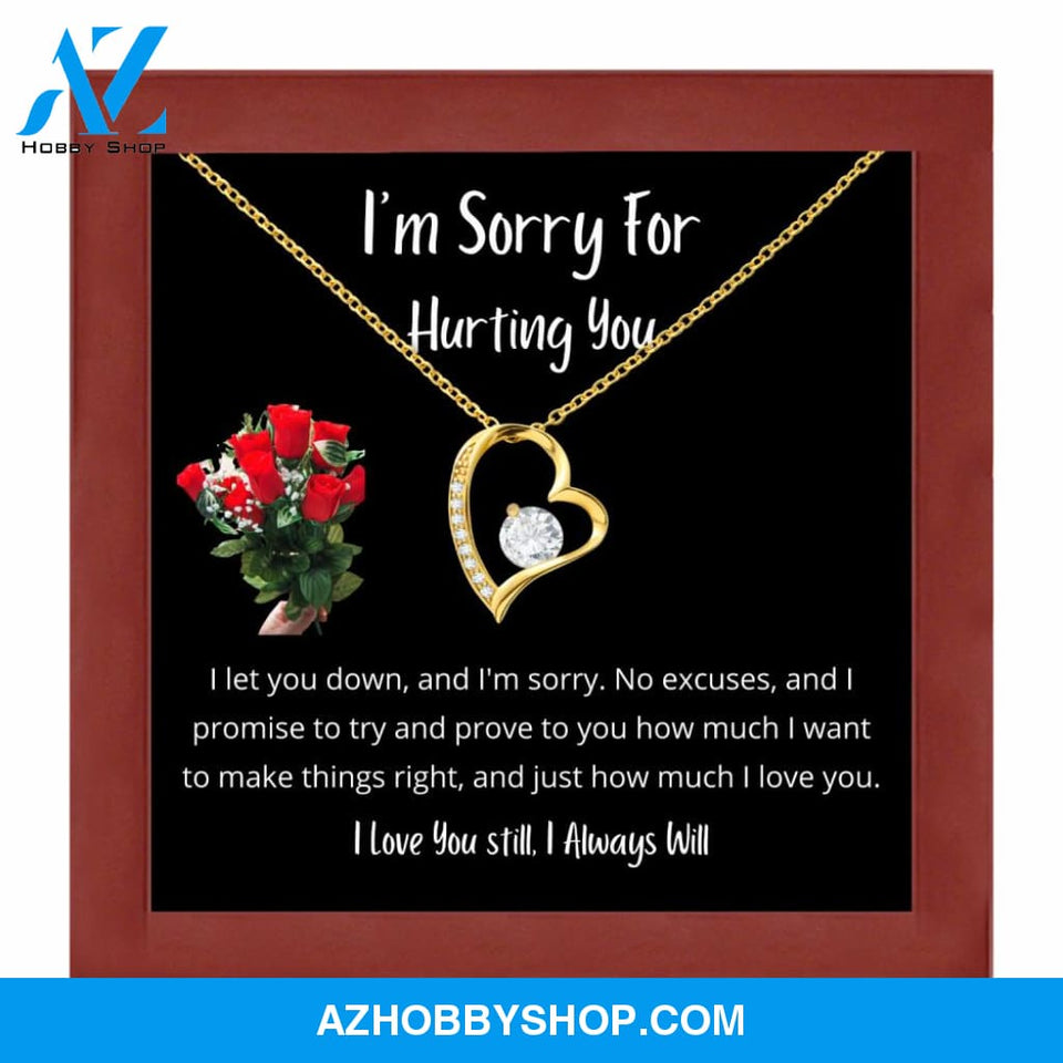 Sorry Forgive Me Apology Love Necklace