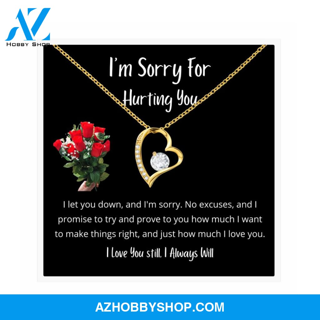 Sorry Forgive Me Apology love Necklace