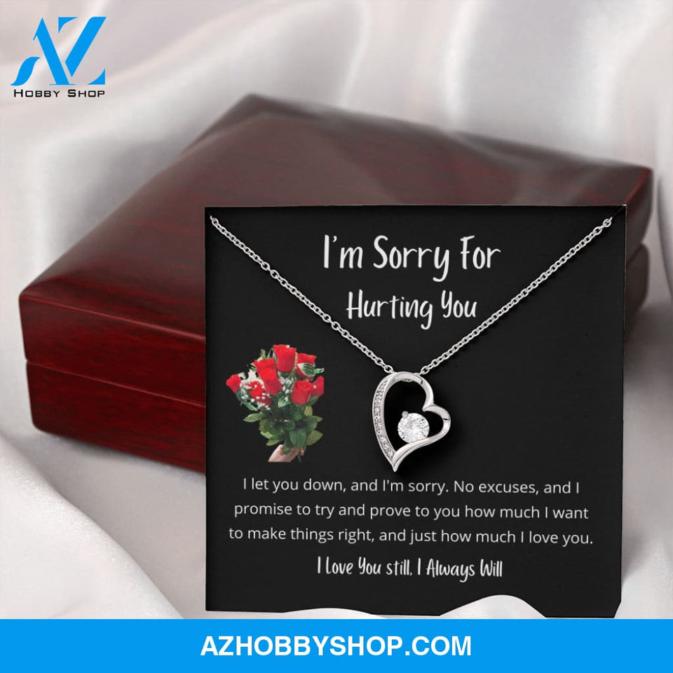 Sorry Forgive Me Apology Love Necklace