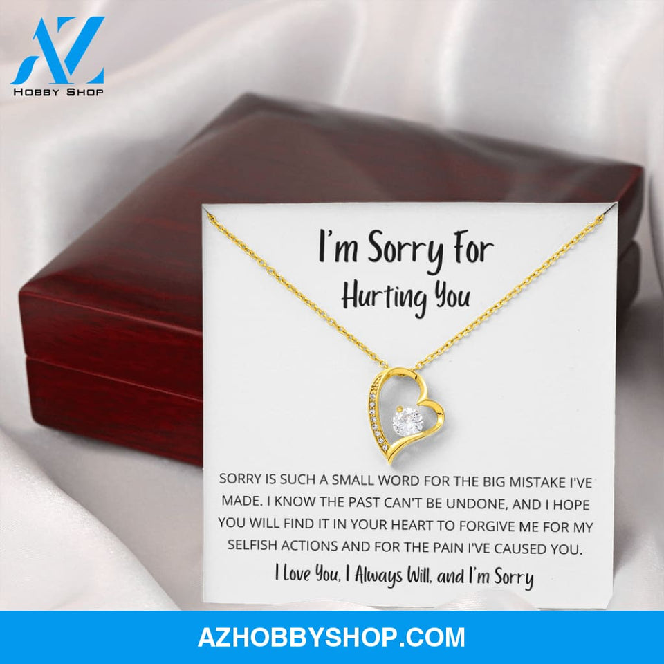 Sorry is such a small word - Forever Love Necklace