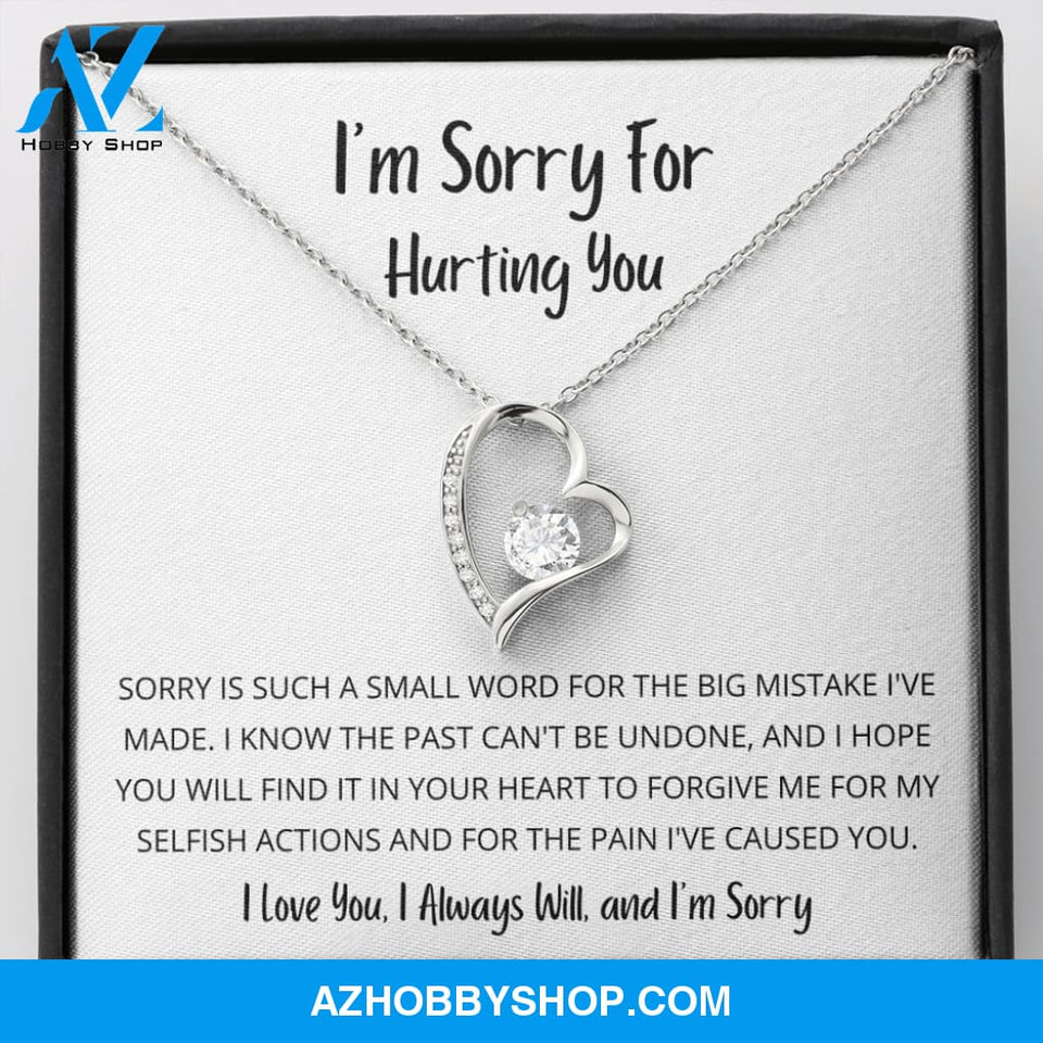 Sorry is such a small word - Forever Love Necklace
