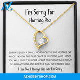 Sorry is such a small word - Forever Love Necklace