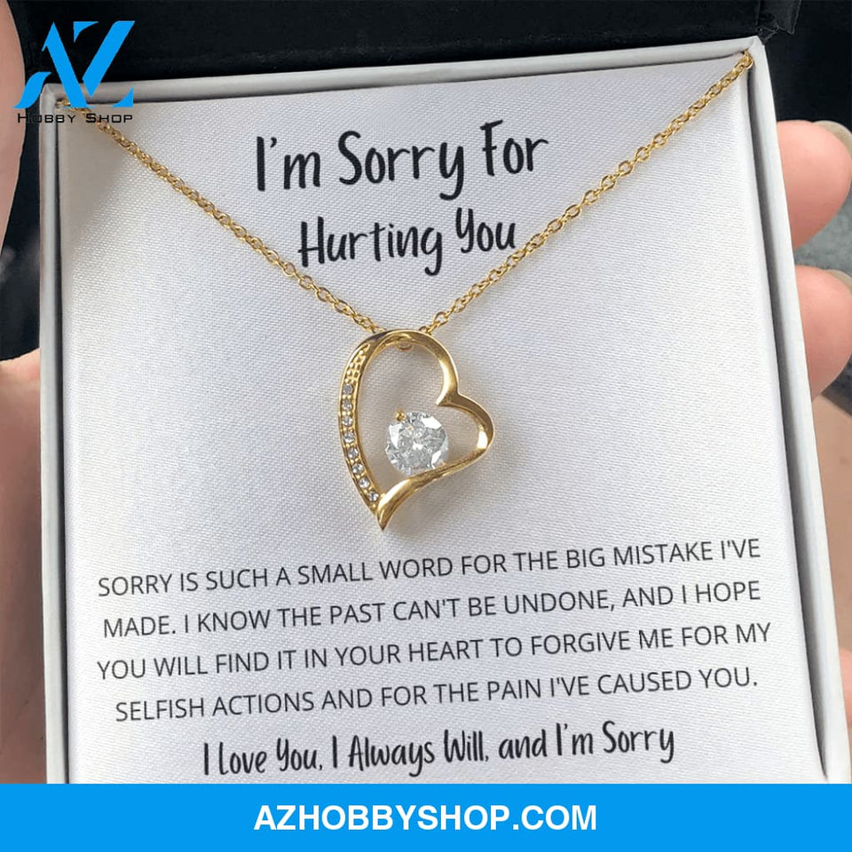 Sorry is such a small word - Forever Love Necklace