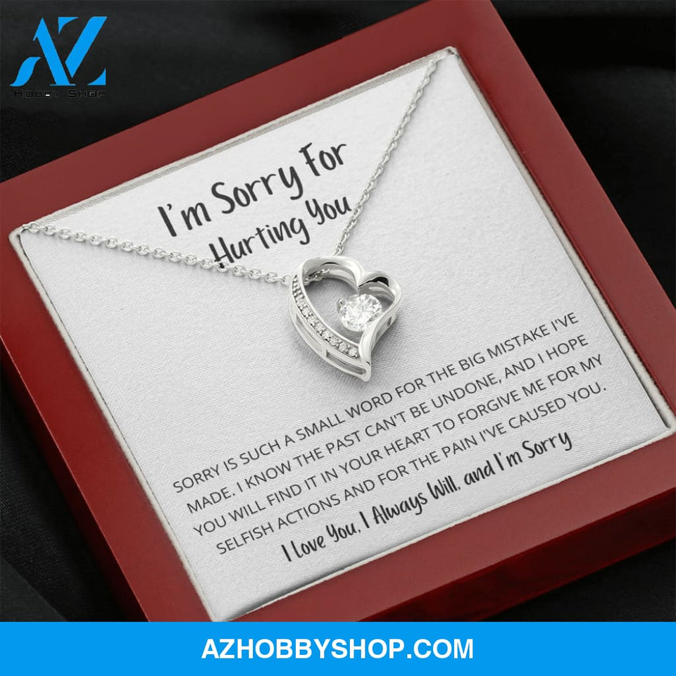 Sorry is such a small word - Forever Love Necklace