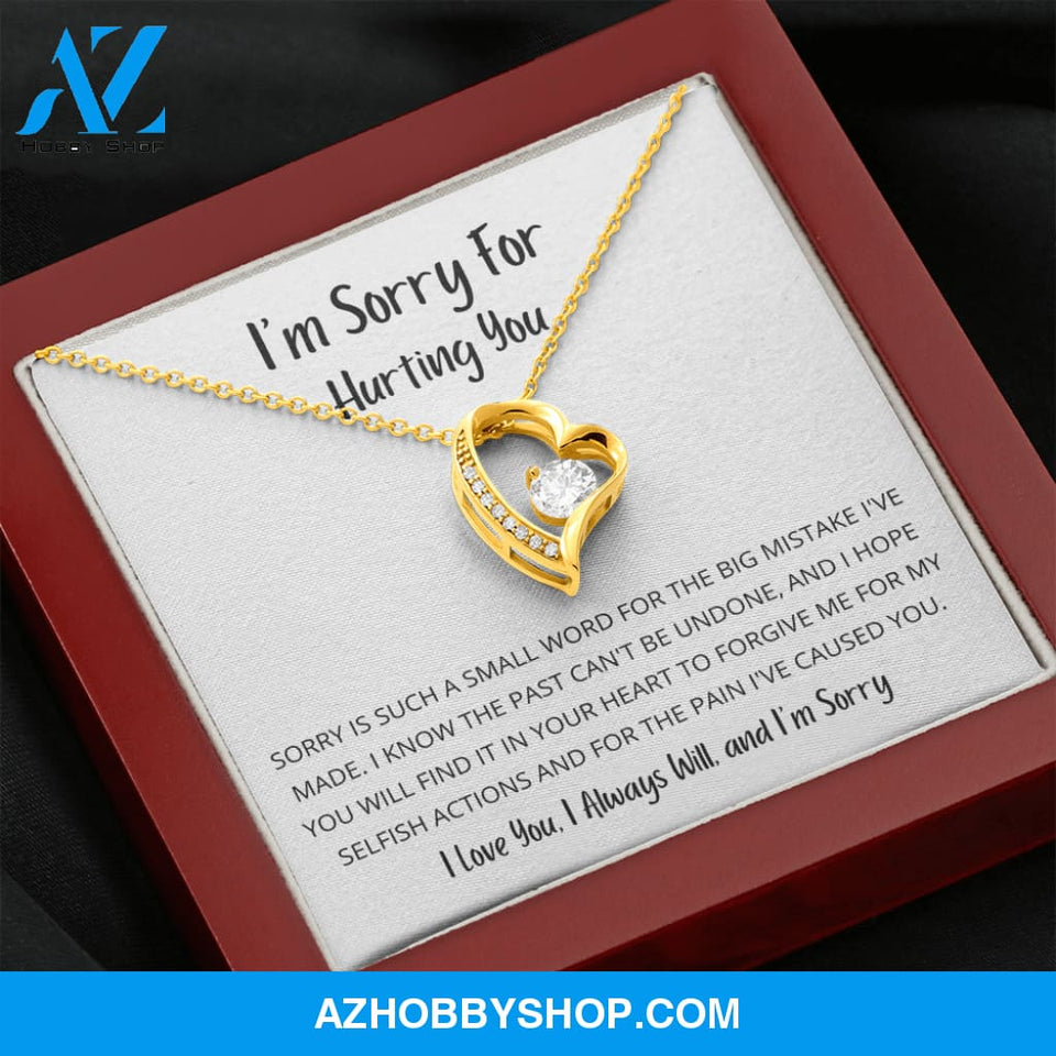 Sorry is such a small word - Forever Love Necklace