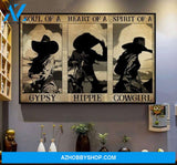 [CUSTOM] Soul Of Gypsy Heart Of Hippie Spirit Of Cowgirl Poster Canvas