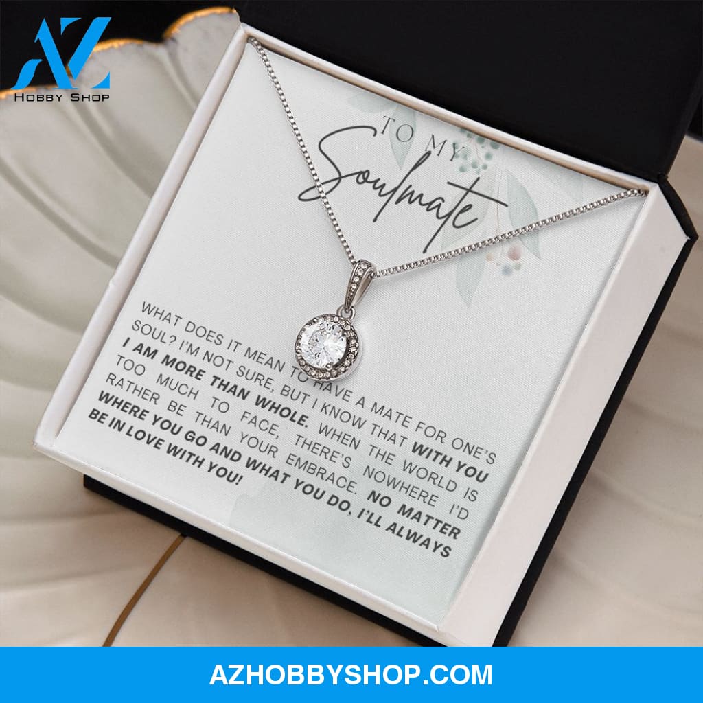 Soulmate - Be In Love - Eternal Hope Silver Necklace