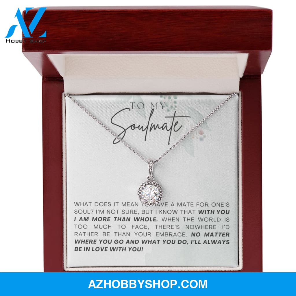 Soulmate - Be In Love - Eternal Hope Silver Necklace