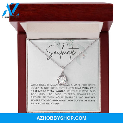 Soulmate - Be In Love - Eternal Hope Silver Necklace