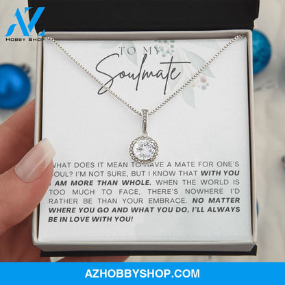 Soulmate - Be In Love - Eternal Hope Silver Necklace