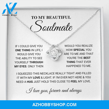 Soulmate - Best Thing - Love Knot Silver Necklace
