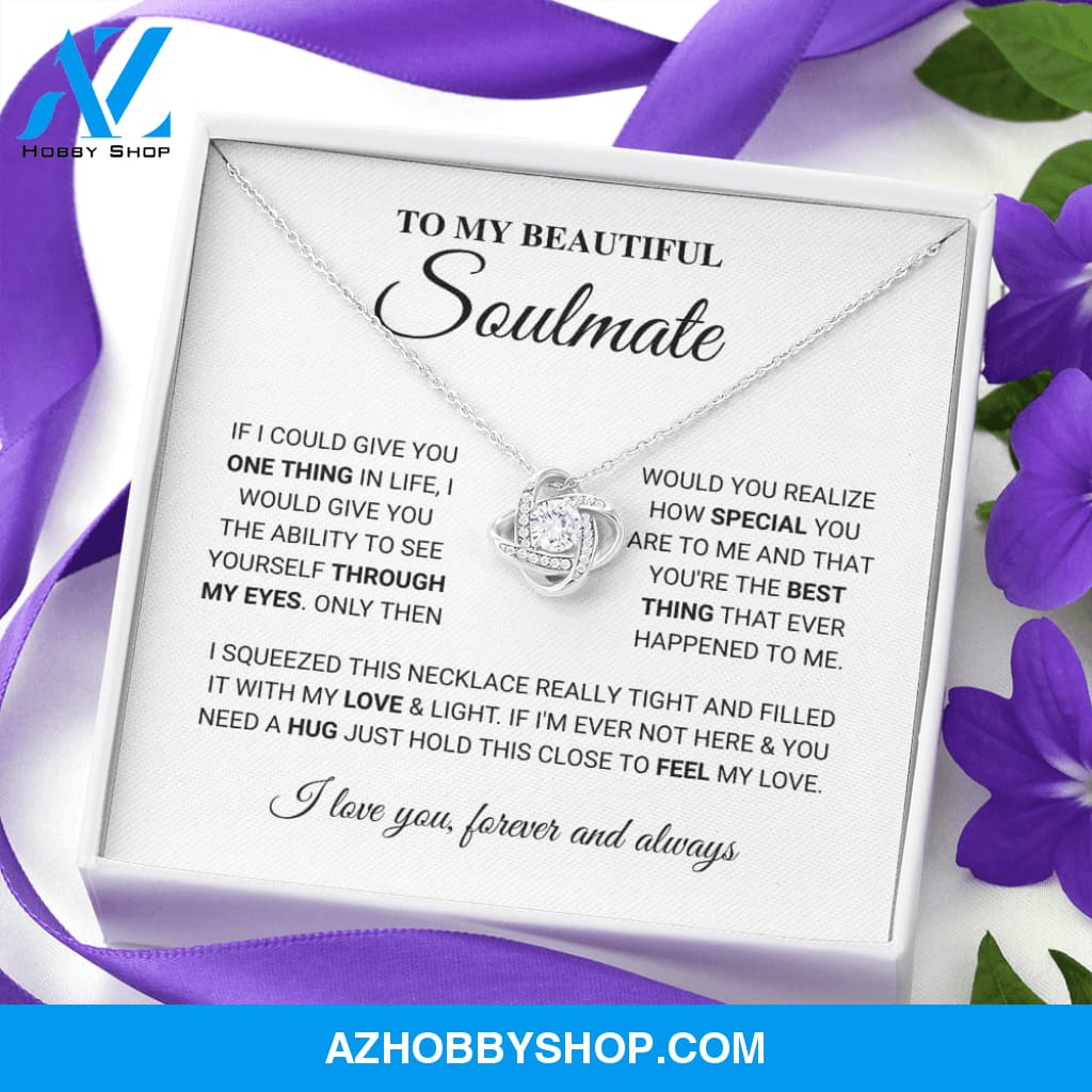 Soulmate - Best Thing - Love Knot Silver Necklace