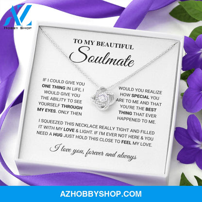 Soulmate - Best Thing - Love Knot Silver Necklace