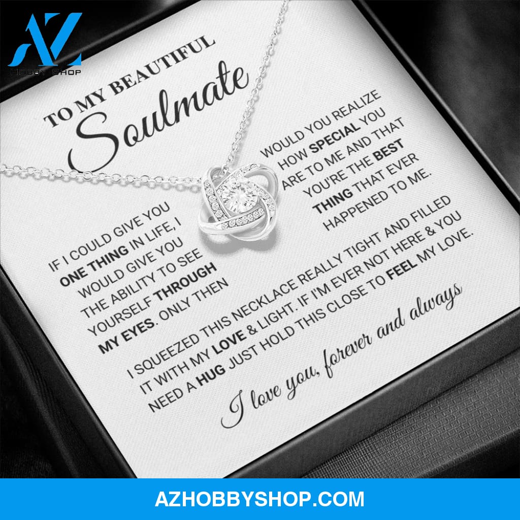Soulmate - Best Thing - Love Knot Silver Necklace