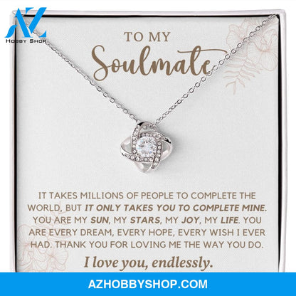 Soulmate - Complete Mine - Love Knot Necklace