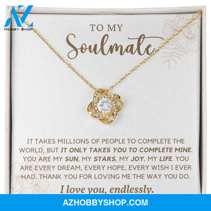 Soulmate - Complete Mine - Love Knot Necklace