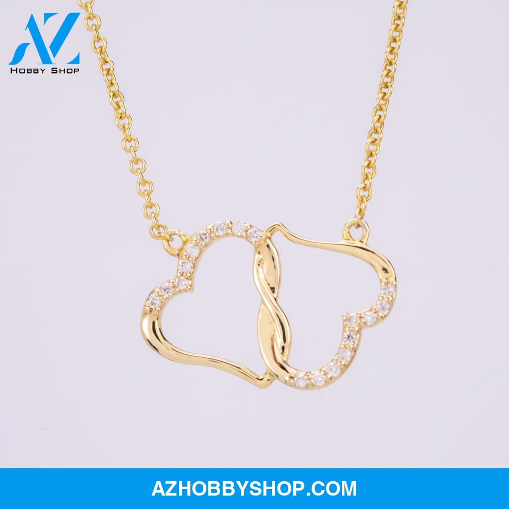 (Soulmate) Forever & Always - Solid Gold with Diamonds Necklace
