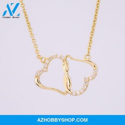(Soulmate) Forever & Always - Solid Gold with Diamonds Necklace