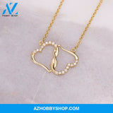 (Soulmate) Forever & Always - Solid Gold with Diamonds Necklace