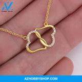 (Soulmate) Forever & Always - Solid Gold with Diamonds Necklace