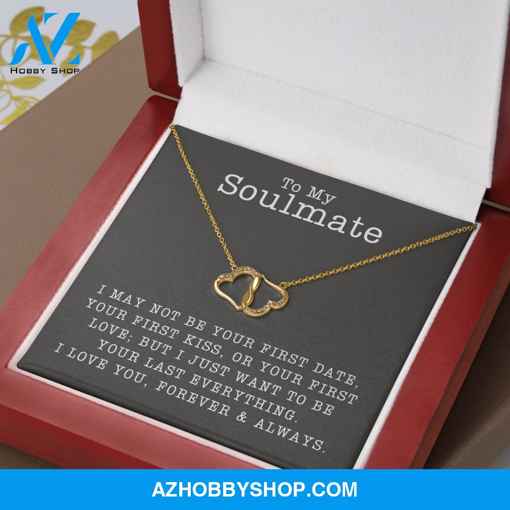 (Soulmate) Forever & Always - Solid Gold with Diamonds Necklace