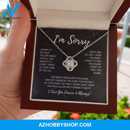 Soulmate - I'm Sorry - Love Knot Necklace