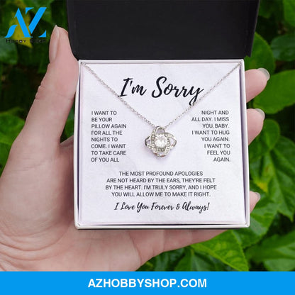 Soulmate - I'm Sorry - Love Knot Necklace