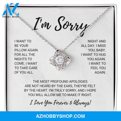 Soulmate - I'm Sorry - Love Knot Necklace