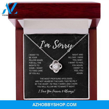Soulmate - I'm Sorry - Love Knot Necklace