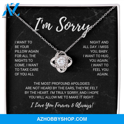 Soulmate - I'm Sorry - Love Knot Necklace
