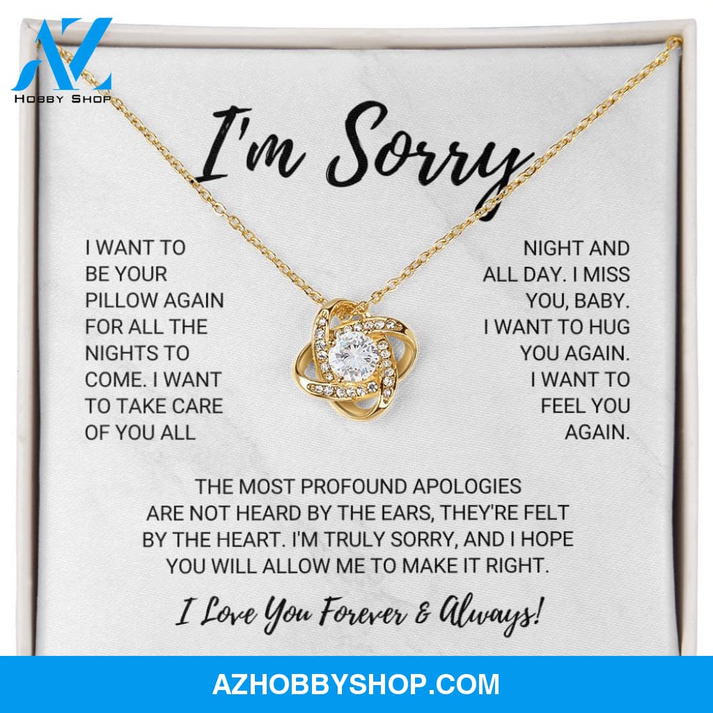 Soulmate - I'm Sorry - Love Knot Necklace