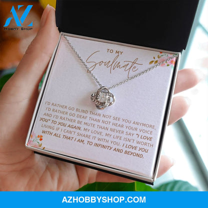 Soulmate - Infinity And Beyond - Love Knot Necklace