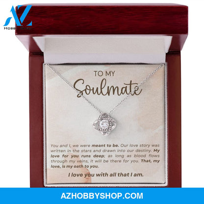 Soulmate - Meant To Be - Love Knot Necklace