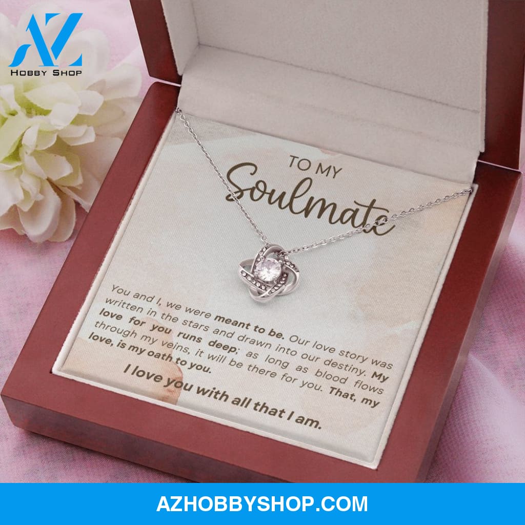 Soulmate - Meant To Be - Love Knot Necklace