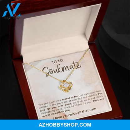 Soulmate - Meant To Be - Love Knot Necklace